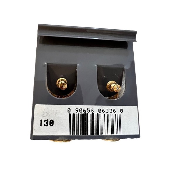 Trifari new old stock pierced earrings. - Picture 2 of 2